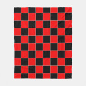 Couverture Polaire Vérificateur noir et rouge (Devant)