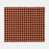 Couverture Polaire Vérification de la base de fonds noir orange (Devant (Horizontal))