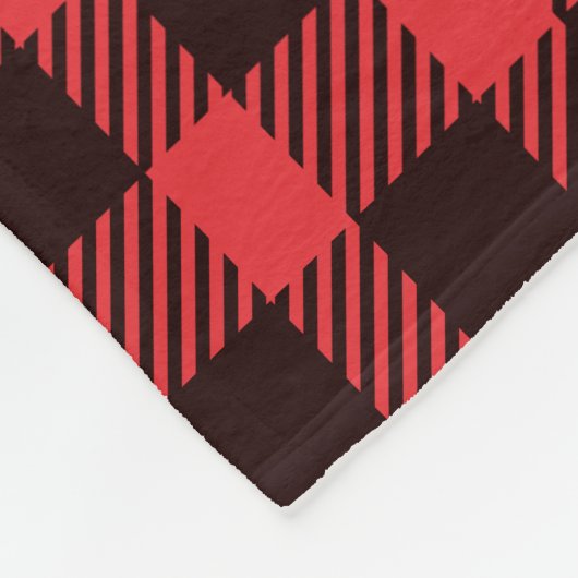 Couverture Polaire Vérification du Buffalo Plaid (Coin)