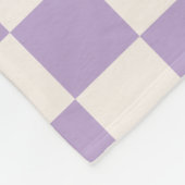 Couverture Polaire Vérification du pourpre, Motif de tableau de contr (Coin)