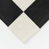 Couverture Polaire Vérification rétrospective noire et crème (Coin)