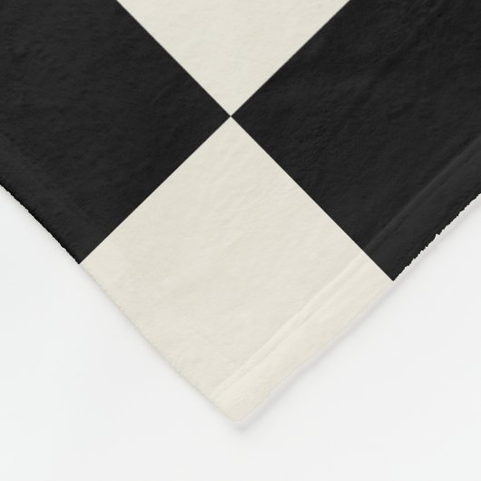 Couverture Polaire Vérification rétrospective noire et crème (Coin)