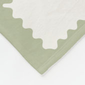 Couverture Polaire Vérifications Super Sage Green À damiers Motif (Coin)