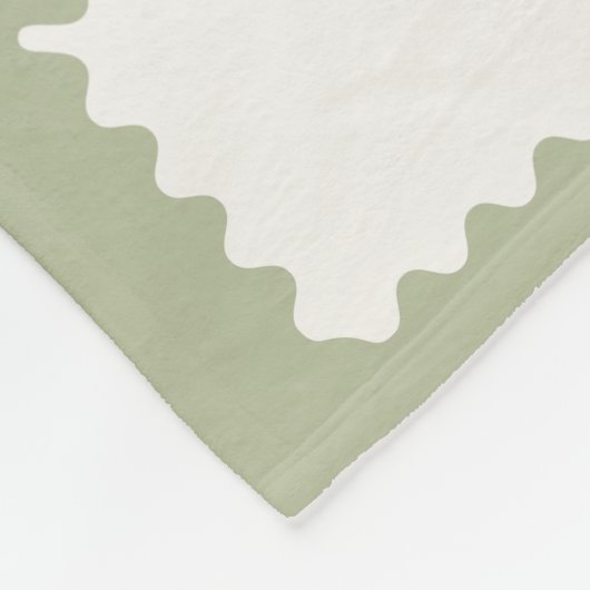 Couverture Polaire Vérifications Super Sage Green À damiers Motif (Coin)
