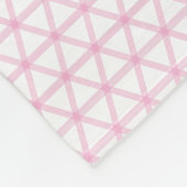 Couverture Polaire Vérifications triangulaires roses avec nom ou init (Coin)