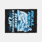 Couverture Polaire Véritable Homme Ride Debout Jet Ski Design (Devant (Horizontal))