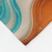 Couverture Polaire Verre Abstrait de Tourbillon Liquide 3D - Psychede (Coin)