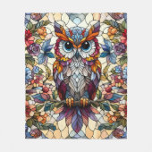 Couverture Polaire Verre Chouette Inspiré (Devant)