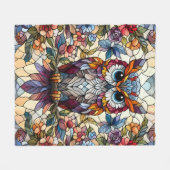 Couverture Polaire Verre Chouette Inspiré (Devant (Horizontal))