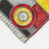 Couverture Polaire Verre jaune rouge (Coin)