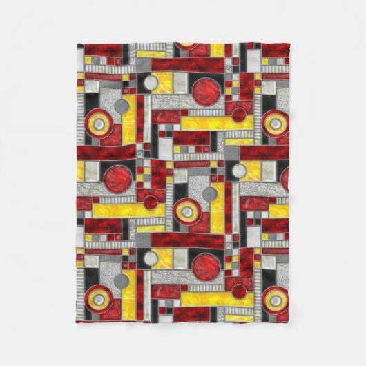 Couverture Polaire Verre jaune rouge (Devant)