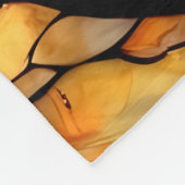 Couverture Polaire Verre tendu Chat noir Starry nuit (Coin)