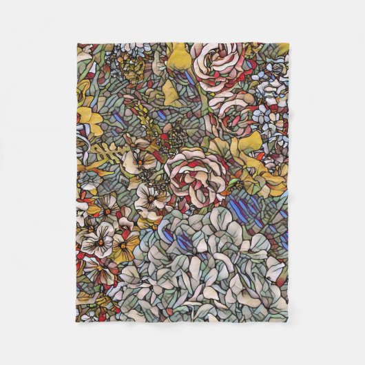 Couverture Polaire Verre verni Botanique Floral (Devant)