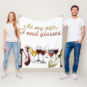 Couverture Polaire Verres à vin SlipperyJoe's jeu de mots coquin roug