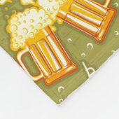 Couverture Polaire Verres de motif de bière (Coin)