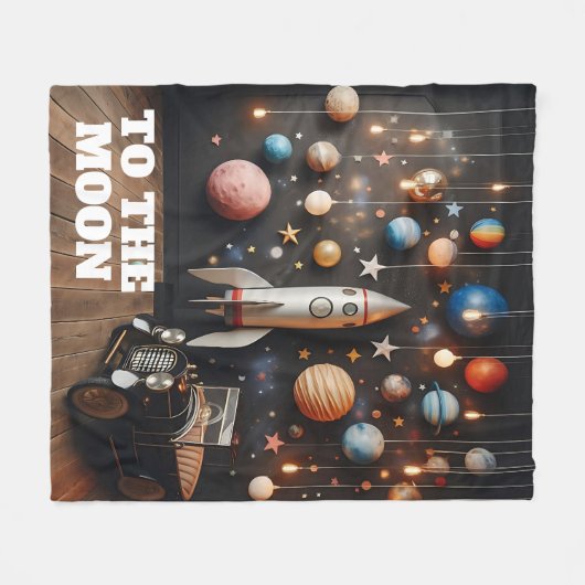 Couverture Polaire Vers la lune (Devant (Horizontal))