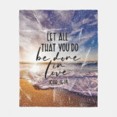 Couverture Polaire Verset Bible polaire Blanche (Devant)