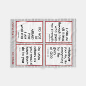 Couverture Polaire Versets de la Bible pour enfants, Personnaliser (Devant (Horizontal))