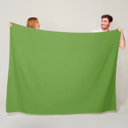 Couverture Polaire Vert Avocat (En situation)