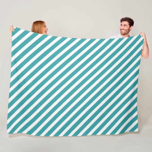 Couverture Polaire Vert Blanc Tendance Couleurs Modèle Moderne (En situation)