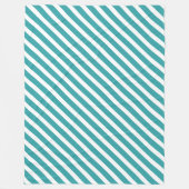 Couverture Polaire Vert Blanc Tendance Couleurs Modèle Moderne (Devant)
