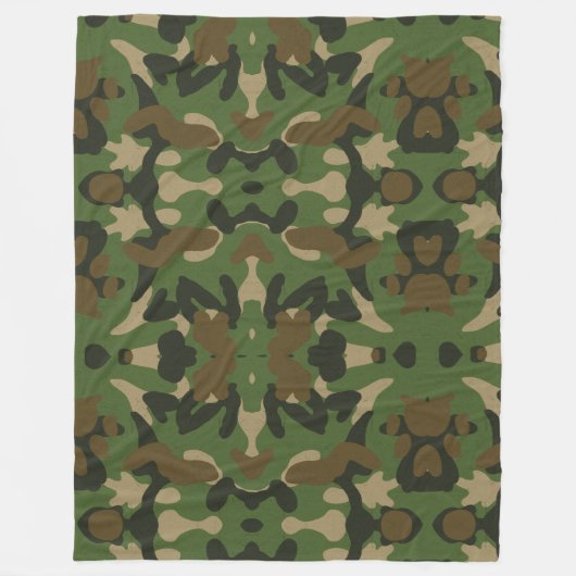 Couverture Polaire Vert camouflage (Devant)
