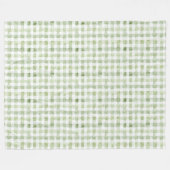 Couverture Polaire Vert Carreaux Blancs (Devant (Horizontal))