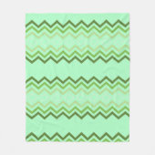 Couverture Polaire Vert Clair Avec Design D'Impression Décoratif (Devant)