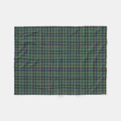 Couverture Polaire Vert clair et bleu marine Clan Taylor Clan Tartan (Devant (Horizontal))