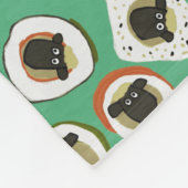 Couverture Polaire vert de sushi de moutons (Coin)