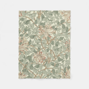 Couverture Polaire Vert doux Vintage William Morris Honeysuckie