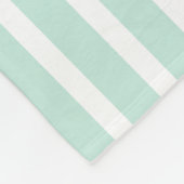 Couverture Polaire Vert en bon état confortablement mignon et blanc (Coin)