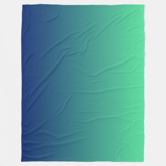 Couverture Polaire Vert et bleu foncé (Devant)