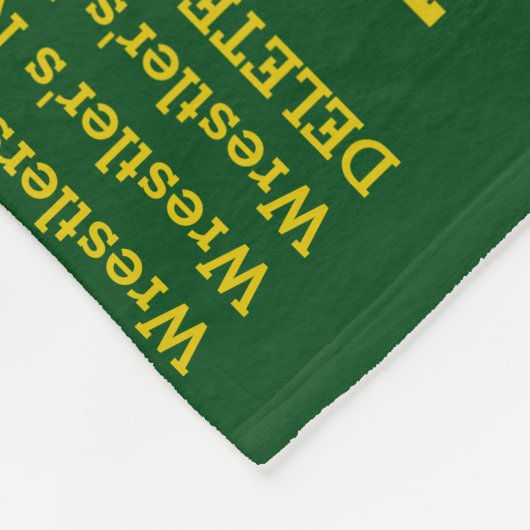 Couverture Polaire Vert et cadeaux de lutte d'appréciation de car (Coin)