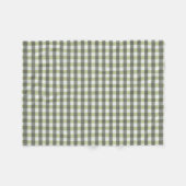 Couverture Polaire Vert et gris carrelés graphiques (Devant (Horizontal))