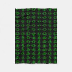 Couverture Polaire Vert Et Noir