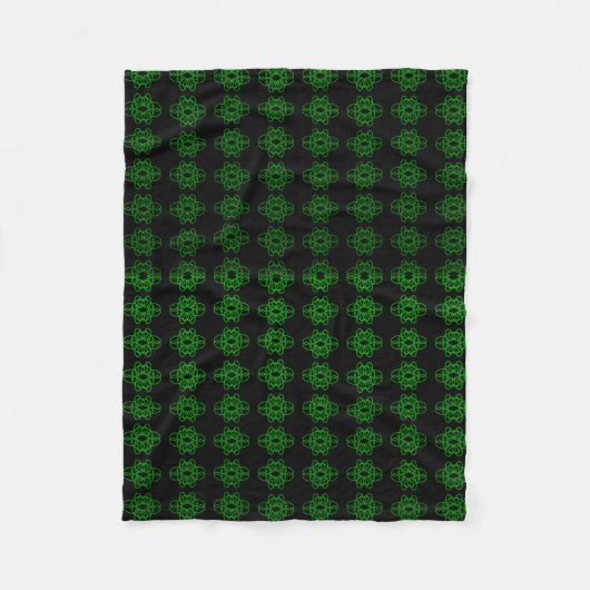 Couverture Polaire Vert Et Noir (Devant)