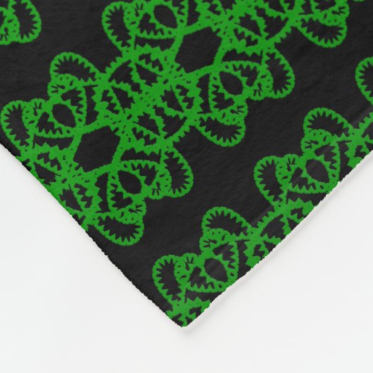 Couverture Polaire Vert et noir (Coin)