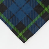 Couverture Polaire vert foncé vert vert vert plaid noir rayé tartan (Coin)