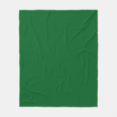 Couverture Polaire Vert forêt foncé uni moderne (Devant)