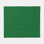 Couverture Polaire Vert forêt foncé uni moderne (Devant (Horizontal))