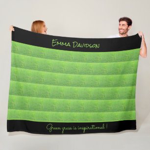 Couverture Polaire Vert herbe, mignonne élégant et élégant