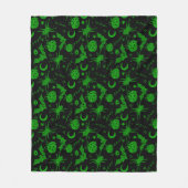 Couverture Polaire Vert magique d'Halloween (Devant)