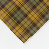 Couverture Polaire Vert, or et plaid rustique Brown (Coin)