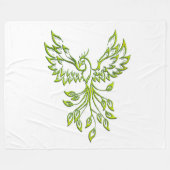 Couverture Polaire Vert Phoenix se lève Blanc (Devant (Horizontal))