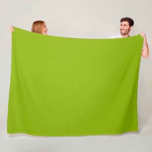 Couverture Polaire Vert pomme (couleur solide)  (En situation)