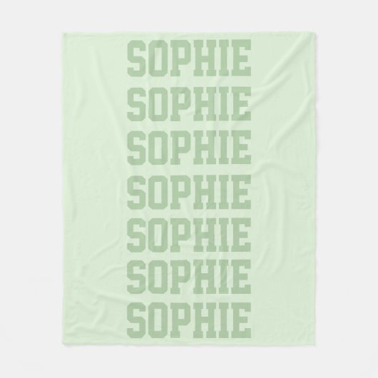 Couverture Polaire Vert préppy (Devant)