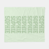 Couverture Polaire Vert préppy (Devant (Horizontal))