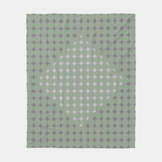 Couverture Polaire Vert Sage moderne Simple Abstrait (Devant)
