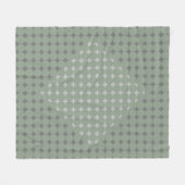 Couverture Polaire Vert Sage moderne Simple Abstrait (Devant (Horizontal))